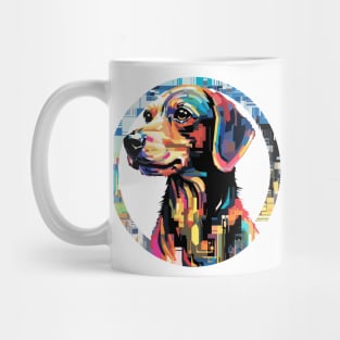 Dog Pet World Animal Lover Furry Friend Abstract Mug